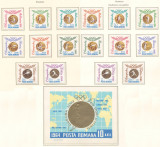 Romania 1964 Mi 2345/60 A+B + bl 59 MNH - Medalii romanesti la JO, Nestampilat