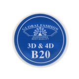 Cumpara ieftin Gel UV 4D plastilina, gel plastart, Global Fashion, B20, 7g, albastru