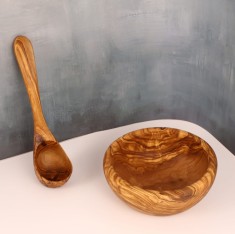 Set Bol Polonic din Lemn de Măslin