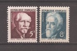 Franta 1948 - Profesorii Langevin și Jean Perrin, MNH, Nestampilat