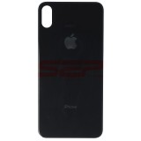 Capac Baterie iPhone XS Max Compatibil, Decupaj Camera Mare, Bulk, Negru