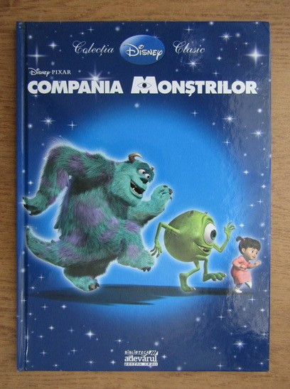 carte vintage copii COLECTIA DISNEY CLASIC,PIXAR,COMPANIA MONSTRILOR,NOUA,T.GRAT