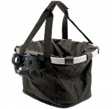 Cos Bicicleta Impermeabil Negru, Aluminiu, Prindere Ghidon Normal/Oversize, 3 Buzunare