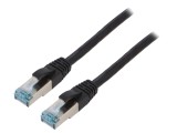 Patch cord S/FTP Cat 6a Negru 7.5m