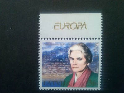 LETONIA 1996 EUROPA CEPT - FEMEI CELEBRE -Serie 1 Valoare MNH** foto