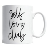 Cana alba personalizata &quot;self love club&quot;, INOVATIX&reg;. 330ml