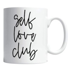 Cana alba personalizata &quot;self love club&quot;, INOVATIX&reg;. 330ml