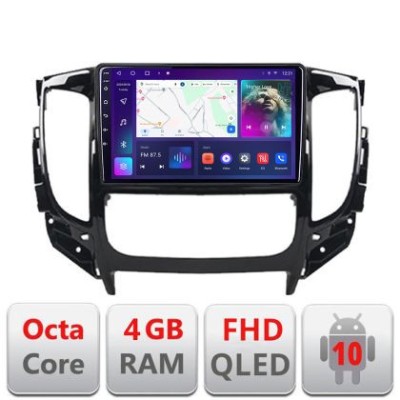 Navigatie Mitsubishi L200 2014-2020 B-1094 Android Ecran QLED octa core 4+64 carplay android auto KIT-1094+EDT-E309V3 v1 CarStore Technology foto