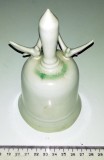 CLOPOT / CLOPOTEL VINTAGE SEMNAT CERAMICA /PORTELAN , PORUMBEI , LUCRAT MANUAL