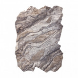 Covor TINE 75313B Rock, piatră - formă modernă, neregulată - gri inchis / gri deschis, 160x220 cm, Asimetric, Polipropilena