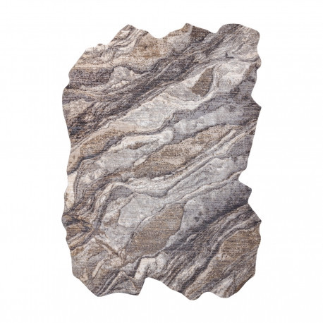Covor TINE 75313B Rock, piatră - formă modernă, neregulată - gri inchis / gri deschis, 195x290 cm