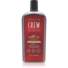 American Crew 3 in 1 Ginger + Tea șampon, balsam și gel de duș 3 &icirc;n 1 pentru barbati 1000 ml