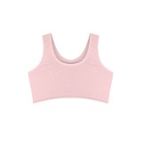 Cumpara ieftin Bustiera din bumbac pentru dama, cu bretele groase, 46720, Roz pal