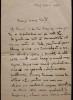 Onisifor Ghibu către G.T.Kirileanu - scrisoare autografă semnată din 1923
