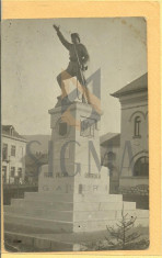 CARTE POSTALA, VULCAN -HUNEDOARA, MONUMENTUL EROILOR [ scultor Onofrei}, 1926 foto