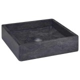 Gossi chiuveta, negru, 40x40x10 cm, marmura