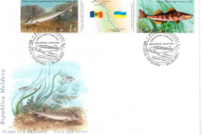 MOLDOVA 2007, FDC, Fauna, Pesti