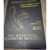 K1 Lista abonatilor din Suceava, telefonic, ministerul telecomunicatilor