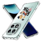 Husa antisoc pentru xiaomi redmi note 14 pro 4g / poco f7, airbag pro, transparent, risk taker