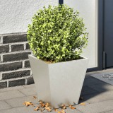 vidaXL Jardiniere grădină, 2 buc., 30x30x30 cm, oțel inoxidabil