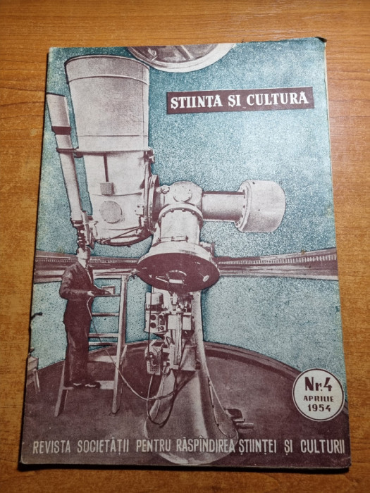 stiinta si cultura aprilie 1954-ioan athanasiu,studioul de radio