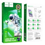Folie de protectie Ecran HOCO G16 pentru Apple iPhone 14 Plus / 13 Pro Max, Sticla Securizata, Full Glue, Set 10 bucati, 5D, Neagra