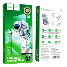 Folie de protectie Ecran HOCO G16 pentru Apple iPhone 14 Plus / 13 Pro Max, Sticla Securizata, Full Glue, 5D, Neagra foto