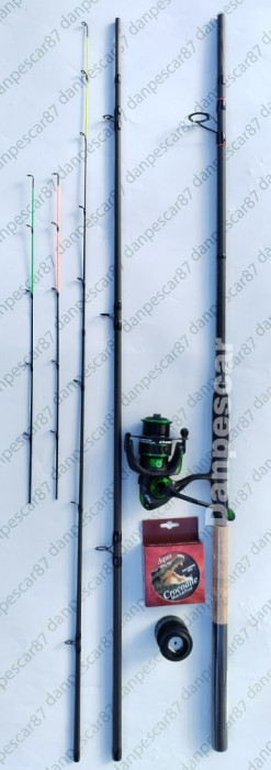 SET FEEDER Lanseta SEEKER 3,30m 180gr + Mulineta SPARKLER 4000 + 150m fir