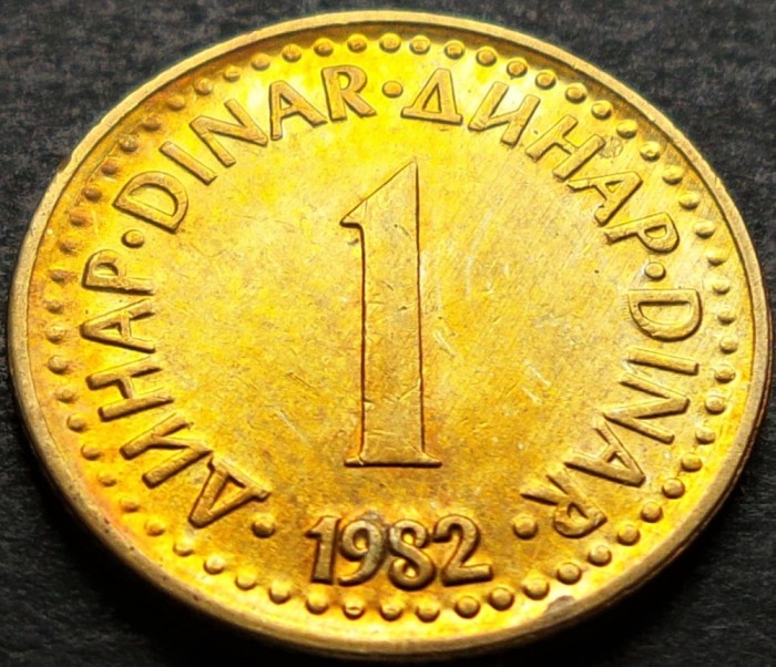 Moneda 1 DINAR - RSF YUGOSLAVIA, anul 1982 *cod 2024