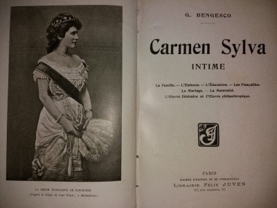 G. BENGESCO - CARMEN SYLVA INTIME {1905} foto