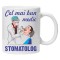 Cana alba personalizata &quot;cel mai bun stomatolog&quot;, INOVATIX&reg;. 330ml
