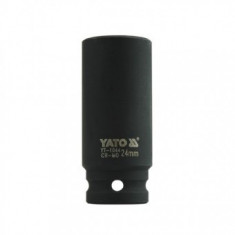 Cheie tubulara hexagonala de impact adanca 1/2" 24mm, Yato YT-1044