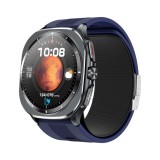 Cumpara ieftin Smartwatch iSEN TK65 Albastru, 1.43 AMOLED, Tensiometru cu manseta gonflabila, Moduri sport, Monitorizare sanatate si somn, Apel BT, Control muzica, P