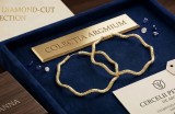 Cumpara ieftin Cercei Rotunzi Ondulati din Argint 925 Placati cu Aur , Colectia Argmium