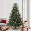 VidaXL Brad de Crăciun artificial Verde 240 cm PVC și metal și plastic 3395571