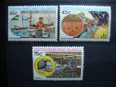 COCOS ISLANDS 1987 SERIE MNH