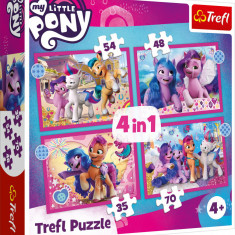 Puzzle trefl 4in1 my little pony - poneii colorati