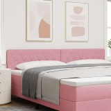 Cumpara ieftin Tablie LED cu benzi LED cu headboard Manual Roz 200 cm Catifea