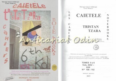 Caietele Tristan Tzara V, VI 2015 - Vasile Robciuc