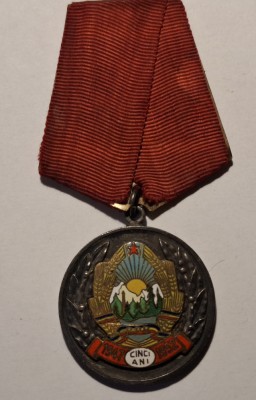 MEDALIA a-5-a ANIVERSARE A RPR 1947-1952 foto