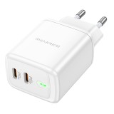 Cumpara ieftin Incarcator Retea Borofone QC 3.0 BN9 Reacher PD 35W 2 x USB-C (PD/PPS/QC/AFC/FCP) - Alb