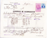 AMS - CERTIFICAT DE NATIONALITATE JUD. BIHOR ANUL 1937