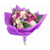Buchet flori, bujori, multicolor, 27 fire, Eventissimi