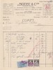Factura Socec &amp; Co Librarie si Editura BUCURESTI 1924