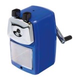 Ascutitoare mecanica Fiorello GR-5000 130-1863, 1 orificiu, cu manivela, metal, albastru