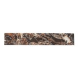 Plinta gresie portelanata Royal, imitatie marmura, neagra, 8 x 45 cm