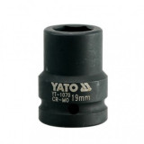 Cheie tubulara hexagonala de impact, Yato YT-1070, 3/4&quot;, 19mm, Cr-Mo