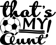 Sticker decorativ, Text Fotbal, Negru, 10096ST foto