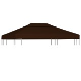 vidaXL Acoperiș de pavilion, 2 niveluri, maro, 4x3 m, 310 g/m&sup2; 46617