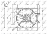 NRF 47748 Ventilator, radiator